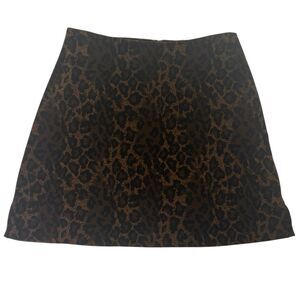 My Michelle Vintage Leopard Print Mini Skirt Y2K 90s Made USA Sz 9/10 Rare